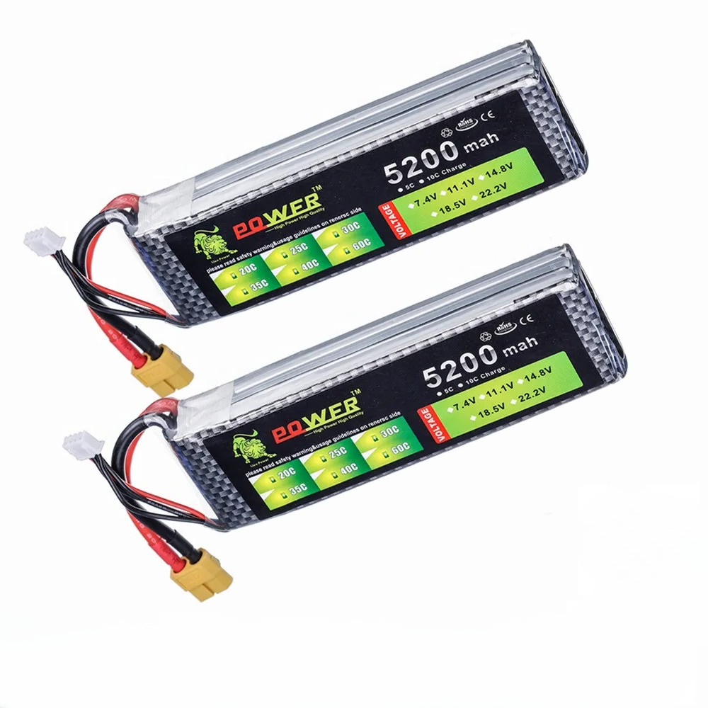 3S 5200mah 11.1V 60C Lipo Batt - Drone Battery 3S recensione e prezzo